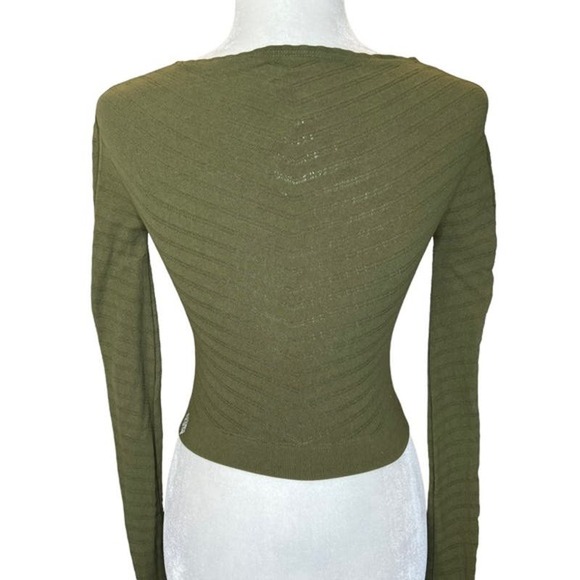 Free People Movement Women's M Gone Adrift Seamless Athletic Crop Top Green - Picture 5 of 7